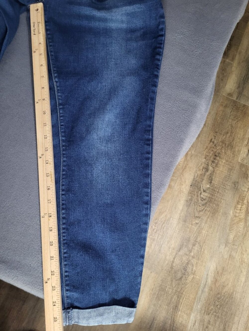 Royalty For Me YMI SZ 14 2 Button Ankle Jeans Rolled Cuff - Picture 7 of 9